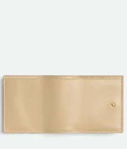 Intrecciato Tiny Tri-Fold Zip Wallet