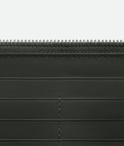 Intrecciato Zip Around Wallet