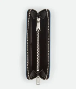 Intrecciato Zip Around Wallet