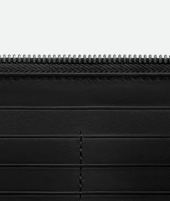 Intrecciato Zip Around Wallet