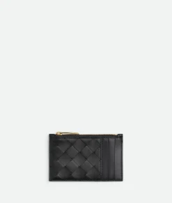 Intrecciato Zipped Card Case