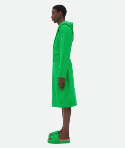 Intreccio Pattern Cotton Bathrobe