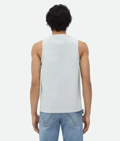 Jersey Rib Leather Tank Top