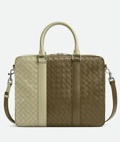 Large Intrecciato Briefcase