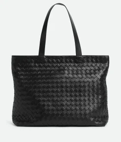 Large Intrecciato Zipped Tote