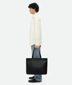 Large Intrecciato Zipped Tote