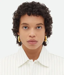 Large Twist Triangle Hoop Earrings