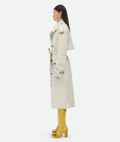 Leather And Cotton Trench