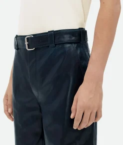 Leather Belted Trousers