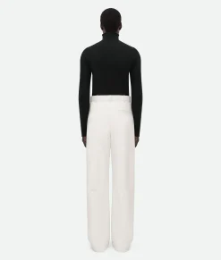Leather Wide Leg Trousers