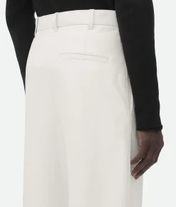 Leather Wide Leg Trousers