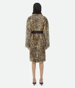 Leopard Print Shearling Coat