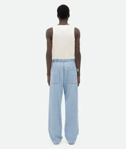 Light Bleached Elasticated Denim