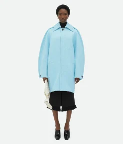 Light Cotton Tweed Cocoon Coat