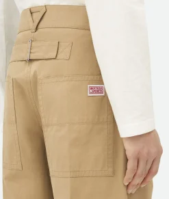 Light Cotton Twill Cargo Trousers