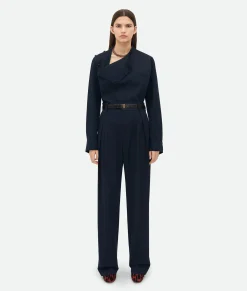 Light Cotton Twill Tapered Trousers