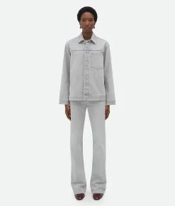 Light Grey Washed Denim Jacket