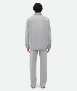 Light Grey Washed Denim Shirt