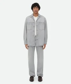 Light Grey Washed Denim Shirt