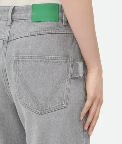 Light Grey Washed Rounded Leg Denim