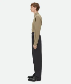 Light Tailored Wool Trousers