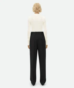 Light Wool Wide Leg Pants