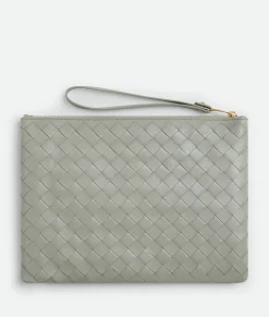 Medium Intrecciato Flat Pouch