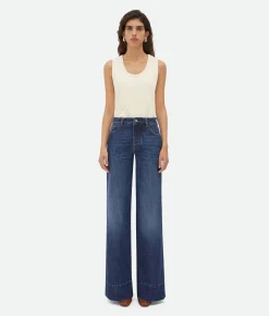 Medium Washed Wide Denim