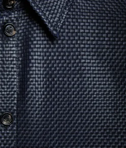 Mini Intrecciato Leather Shirt