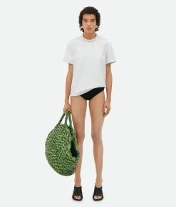 Mini Intrecciato Leather T-Shirt