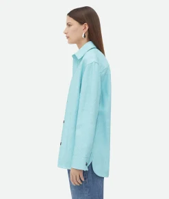 Mini Intrecciato Leather Shirt