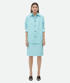 Mini Intrecciato Leather Shirt