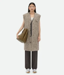Multicolor Wool Felt Gilet Coat