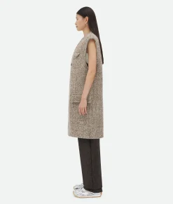 Multicolor Wool Felt Gilet Coat