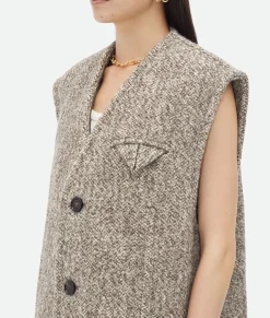 Multicolor Wool Felt Gilet Coat