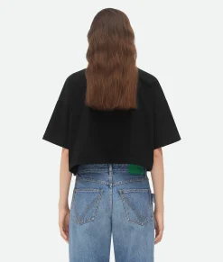 Pima Cotton Jersey Crop T-Shirt