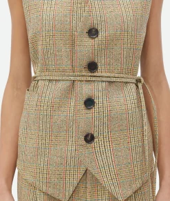 Prince Of Wales Wool Gilet