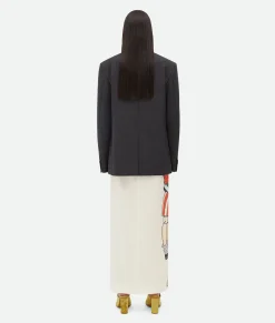 Prince Of Wales Wool Jacket With Label