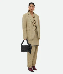 Prince Of Wales Wool Trousers