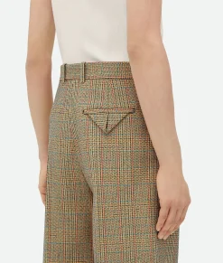 Prince Of Wales Wool Trousers