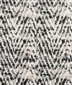 Printed Leather Chevron Coat