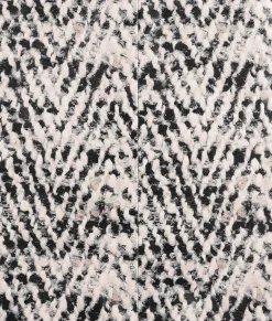 Printed Leather Chevron Skirt