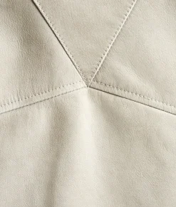 Printed Leather Chino Jacket