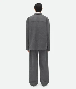 Printed Leather Flannel Jacket