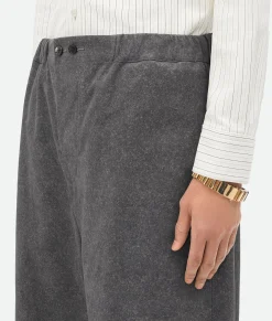 Printed Leather Flannel Pants