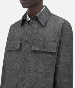 Printed Leather Flannel Shirt