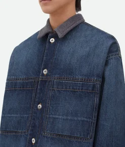 Reversible Wool Denim Jacket