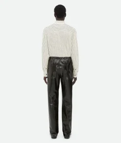 Shiny Leather Elasticated Trousers
