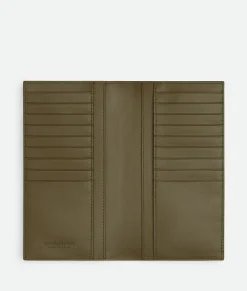 Slim Intrecciato Long Wallet