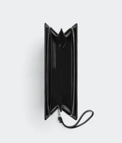 Small Intrecciato Document Case With Wristlet